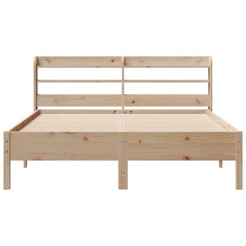 vidaXL Bed Frame without Mattress 140x190 cm Solid Wood Pine