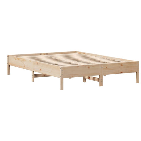 vidaXL Bed Frame without Mattress 140x190 cm Solid Wood Pine