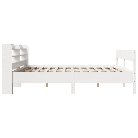 vidaXL Bed Frame without Mattress White 200x200 cm Solid Wood Pine