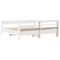 vidaXL Bed Frame without Mattress White 200x200 cm Solid Wood Pine