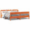 vidaXL Bed Frame without Mattress Wax Brown 200x200 cm Solid Wood Pine