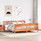 vidaXL Bed Frame without Mattress Wax Brown 200x200 cm Solid Wood Pine