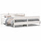vidaXL Bed Frame without Mattress White 180x200 cm Super King Solid Wood Pine