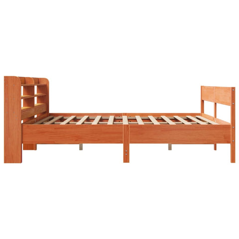 vidaXL Bed Frame without Mattress Wax Brown 180x200 cm Super King Solid Wood Pine