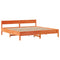 vidaXL Bed Frame without Mattress Wax Brown 180x200 cm Super King Solid Wood Pine