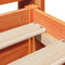 vidaXL Bed Frame without Mattress Wax Brown 180x200 cm Super King Solid Wood Pine