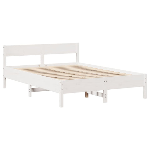 vidaXL Bed Frame without Mattress White 160x200 cm Solid Wood Pine
