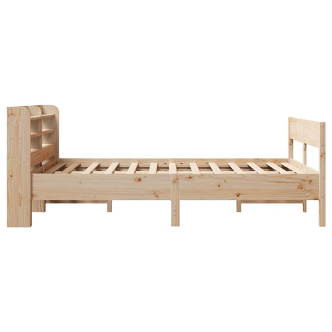 vidaXL Bed Frame without Mattress 150x200 cm King Size Solid Wood Pine