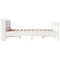 vidaXL Bed Frame without Mattress White 150x200 cm King Size Solid Wood Pine