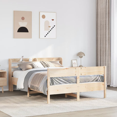 vidaXL Bed Frame without Mattress 120x200 cm Solid Wood Pine