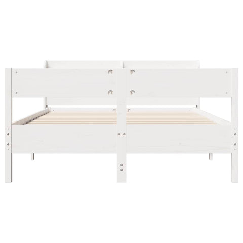 vidaXL Bed Frame without Mattress White 120x200 cm Solid Wood Pine