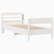 vidaXL Bed Frame without Mattress White 100x200 cm Solid Wood Pine
