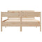 vidaXL Bed Frame without Mattress 120x190 cm Small Double Solid Wood Pine