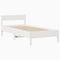 vidaXL Bed Frame without Mattress White 90x190 cm Single Solid Wood Pine