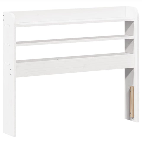 vidaXL Bed Frame without Mattress White 90x190 cm Single Solid Wood Pine