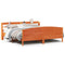 vidaXL Bed Frame without Mattress Wax Brown 200x200 cm Solid Wood Pine