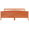 vidaXL Bed Frame without Mattress Wax Brown 200x200 cm Solid Wood Pine