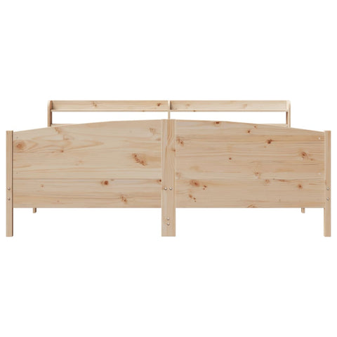 vidaXL Bed Frame without Mattress 180x200 cm Super King Solid Wood Pine