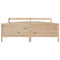 vidaXL Bed Frame without Mattress 180x200 cm Super King Solid Wood Pine
