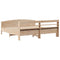 vidaXL Bed Frame without Mattress 180x200 cm Super King Solid Wood Pine