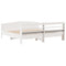 vidaXL Bed Frame without Mattress White 180x200 cm Super King Solid Wood Pine