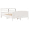 vidaXL Bed Frame without Mattress White 160x200 cm Solid Wood Pine