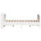 vidaXL Bed Frame without Mattress White 150x200 cm King Size Solid Wood Pine