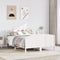 vidaXL Bed Frame without Mattress White 150x200 cm King Size Solid Wood Pine