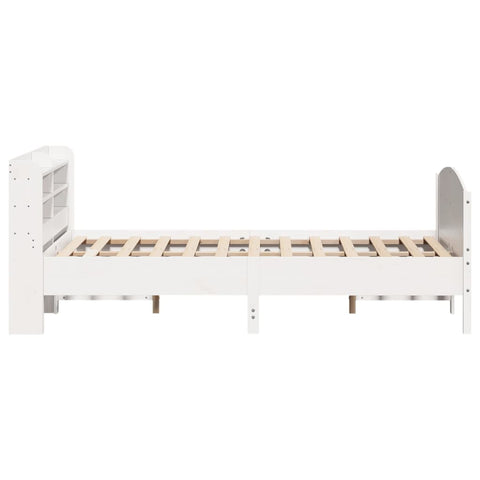 vidaXL Bed Frame without Mattress White 140x200 cm Solid Wood Pine