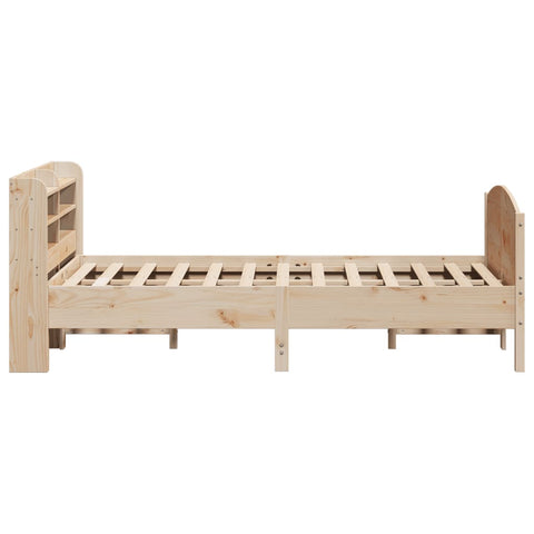 vidaXL Bed Frame without Mattress 135x190 cm Double Solid Wood Pine