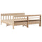 vidaXL Bed Frame without Mattress 200x200 cm Solid Wood Pine