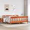 vidaXL Bed Frame without Mattress Wax Brown 200x200 cm Solid Wood Pine