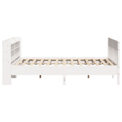 vidaXL Bed Frame without Mattress White 180x200 cm Super King Solid Wood Pine