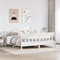 vidaXL Bed Frame without Mattress White 180x200 cm Super King Solid Wood Pine