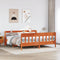 vidaXL Bed Frame without Mattress Wax Brown 180x200 cm Super King Solid Wood Pine