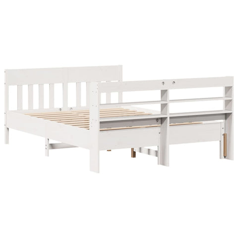 vidaXL Bed Frame without Mattress White 160x200 cm Solid Wood Pine