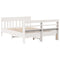 vidaXL Bed Frame without Mattress White 160x200 cm Solid Wood Pine