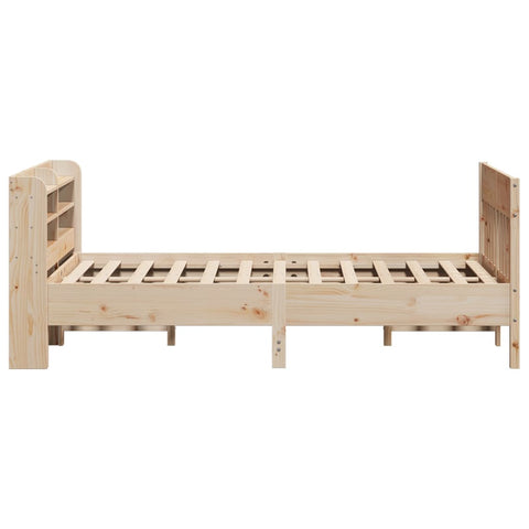 vidaXL Bed Frame without Mattress 150x200 cm King Size Solid Wood Pine