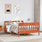 vidaXL Bed Frame without Mattress Wax Brown 135x190 cm Double Solid Wood Pine
