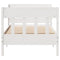 vidaXL Bed Frame without Mattress White 75x190 cm Small Single Solid Wood Pine