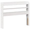 vidaXL Bed Frame without Mattress White 75x190 cm Small Single Solid Wood Pine