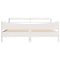 vidaXL Bed Frame with Headboard White 180x200 cm Super King Solid Wood Pine