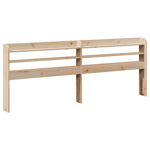 vidaXL Bed Frame with Headboard 200x200 cm Solid Wood Pine
