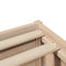 vidaXL Bed Frame with Headboard 200x200 cm Solid Wood Pine
