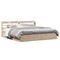 vidaXL Bed Frame with Headboard 180x200 cm Super King Solid Wood Pine