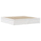 vidaXL Bed Frame with Headboard White 180x200 cm Super King Solid Wood Pine