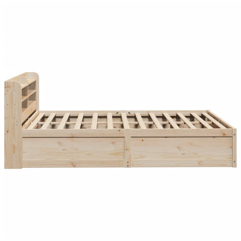 vidaXL Bed Frame with Headboard 160x200 cm Solid Wood Pine