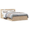 vidaXL Bed Frame with Headboard 160x200 cm Solid Wood Pine