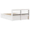 vidaXL Bed Frame with Headboard White 140x200 cm Solid Wood Pine