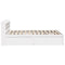 vidaXL Bed Frame with Headboard White 120x200 cm Solid Wood Pine